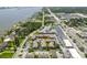 Aerial view of the apartment complex with a community pool and parking spaces nearby at 2200 S Palmetto Ave # B060, Daytona Beach, FL 32119