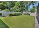 Backyard with manicured lawn and privacy fence at 257 Deleon Rd, Debary, FL 32713