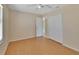 Spacious bedroom with wood floors, a ceiling fan and closet at 257 Deleon Rd, Debary, FL 32713