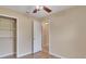 Bright room with hardwood floors and a closet with built-in shelving at 257 Deleon Rd, Debary, FL 32713