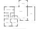 Detailed floor plan showcasing the layout of the home, including the primary bedroom, living room, and kitchen at 2573 W Coral Way, Daytona Beach, FL 32118