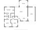 Detailed floor plan showcasing the layout of the home, including the primary bedroom, living room, and kitchen at 2573 W Coral Way, Daytona Beach, FL 32118