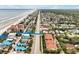 Aerial view of houses near the beach at 2982 S Atlantic Ave, New Smyrna Beach, FL 32169