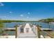 Picturesque dock featuring boat slips, waterfront access and scenic views of the surrounding nature at 3 Riverwalk Dr # 404, New Smyrna Beach, FL 32169