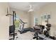 Home gym equipped with a treadmill, weight machines, and natural light creating an ideal workout space at 3310 John Anderson Dr, Ormond Beach, FL 32176