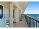 Enjoy ocean views from the private tiled balcony with ample seating at 3425 S Atlantic Ave # 1206, Daytona Beach Shores, FL 32118