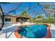 Inviting screened pool with surrounding patio, offering an ideal outdoor retreat at 3441 Country Walk Dr, Port Orange, FL 32129