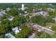 Aerial view of a home in a mature walkable neighborhood at 415 W Church St, Deland, FL 32720