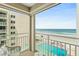 Balcony with stunning ocean views at 4505 S Atlantic Ave # 505, Ponce Inlet, FL 32127