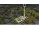 Aerial view of community showing property location featuring well-maintained landscaping and convenient street access at 483 N Pine Meadow Dr, Debary, FL 32713