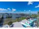 Outdoor deck area perfect for relaxing and enjoying the water views at 5 Talo Cir, Port Orange, FL 32127
