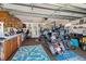 Spacious garage provides ample room for vehicles, storage, and hobbies with plenty of natural light at 5 Talo Cir, Port Orange, FL 32127