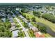 An elevated view shows this home's proximity to a golf course, lakes, and surrounding community at 5479 Saint Regis Way, Port Orange, FL 32128