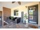 Welcoming front porch with seating, a decorative welcome sign, and a cozy entrance mat at 563 Belltower Ave # 240, Deltona, FL 32725