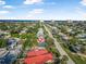 Aerial view showcasing the home's location in a coastal community near the ocean at 82 Margaret Rd, Ormond Beach, FL 32176
