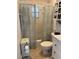 Cozy bathroom featuring a shower-tub combo and stylish accessories at 935 S Atlantic Ave # 364, Daytona Beach, FL 32118