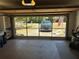 A well-lit garage with a view of the front yard, plenty of storage and a sturdy garage door at 1179 Heidi Ct, Deland, FL 32720