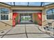 Covered patio with brick pavers, fountain, and serene lake view at 1188 Eggleston Dr, Deland, FL 32724