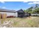 Exterior home view featuring a screened patio, providing a great outdoor living space at 1202 Anderson St, Deltona, FL 32725