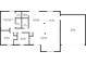 Detailed floor plan showcasing layout of bedrooms, bathrooms, kitchen, and living spaces at 1202 Anderson St, Deltona, FL 32725