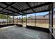 Screened-in porch offering an outdoor living space with views of the backyard, ideal for relaxation and entertaining at 1202 Anderson St, Deltona, FL 32725