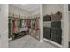 The large closet features shelving and hanging racks for organization at 1219 Victoria Hills N Dr, Deland, FL 32724