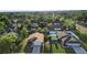 Beautiful aerial view of the neighborhood with well-maintained lawns and mature trees at 1222 Madelena Ave, Winter Springs, FL 32708