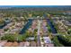 Aerial view of the neighborhood, highlighting waterfront homes and interconnected waterways at 133 Wood Ibis Ct, Daytona Beach, FL 32119