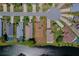 Aerial view of a single Gathering home, with a long driveway, a two car garage, and mature landscaping at 133 Wood Ibis Ct, Daytona Beach, FL 32119