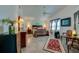 Inviting main bedroom featuring vaulted ceilings, ample natural light, and stylish decor at 133 Wood Ibis Ct, Daytona Beach, FL 32119