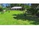 Spacious backyard with lush lawn and mature trees provides an idyllic setting for outdoor activities and relaxation at 150 Lake Charles Rd, Deland, FL 32724