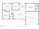 Detailed floor plan showcasing the layout of the home with dimensions for each room at 1627 Alloway Dr, Deltona, FL 32738