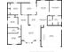 Detailed floor plan showcasing the layout and dimensions of the home's rooms and spaces at 1842 W Cooper Dr, Deltona, FL 32725