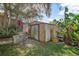 Backyard shed perfect for storage and gardening at 227 Heronwood Cir, Deltona, FL 32725