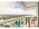 Balcony with city and water views and outdoor seating at 241 Riverside Dr # 2110, Daytona Beach, FL 32117
