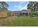 Spacious backyard featuring lush landscaping, a charming patio area, and a well-maintained lawn, perfect for outdoor enjoyment at 2427 Beck Cir, Deltona, FL 32738