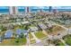 Aerial view of neighborhood with beach and ocean in background at 2565 S Peninsula Dr, Daytona Beach, FL 32118