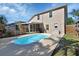 Private backyard featuring a refreshing pool and well-maintained landscaping at 261 Clydesdale Cir, Sanford, FL 32773