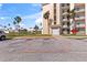 The parking lot outside the condo building has clearly marked spots and easy access at 2626 S Atlantic Ave # 1080, Daytona Beach, FL 32118