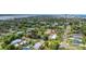Aerial view of a residential neighborhood near a bay and a coastal city skyline at 263 Seaview Ave, Daytona Beach, FL 32118