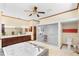 Spacious bathroom with dual vanity, glass shower, and a large soaking tub at 2635 Wood Duck Vlg, Deland, FL 32720