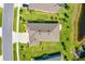 Overhead view of the home and surrounding landscaping at 2901 Monaghan Dr, Ormond Beach, FL 32174