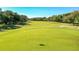 Picturesque golf course view with lush green fairways and mature trees under a clear sky at 2901 Monaghan Dr, Ormond Beach, FL 32174
