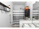 Updated bathroom with white and gray shower, granite countertop vanity, and lots of storage at 320 Conch Key Way, Sanford, FL 32771