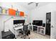 Bright, modern office with built-in storage and sleek furnishings for a productive workspace at 320 Conch Key Way, Sanford, FL 32771