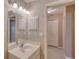 Cozy bathroom with a nice vanity and great lighting at 38 Lake Walden Trl, Ormond Beach, FL 32174