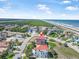 Birds eye shot of a home near the beach and a scenic road at 3817 Islamorada Dr, Ormond Beach, FL 32176