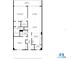 Detailed floor plan showing layout of living room, primary bedroom, kitchen and balcony at 3855 S Atlantic Ave # 405, Daytona Beach, FL 32118