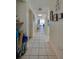 Long hallway with views into the main living area with ocean views at 3855 S Atlantic Ave # 405, Daytona Beach, FL 32118