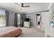 Bedroom featuring carpet, bed, and dresser at 4 Huntsman Look, Ormond Beach, FL 32174